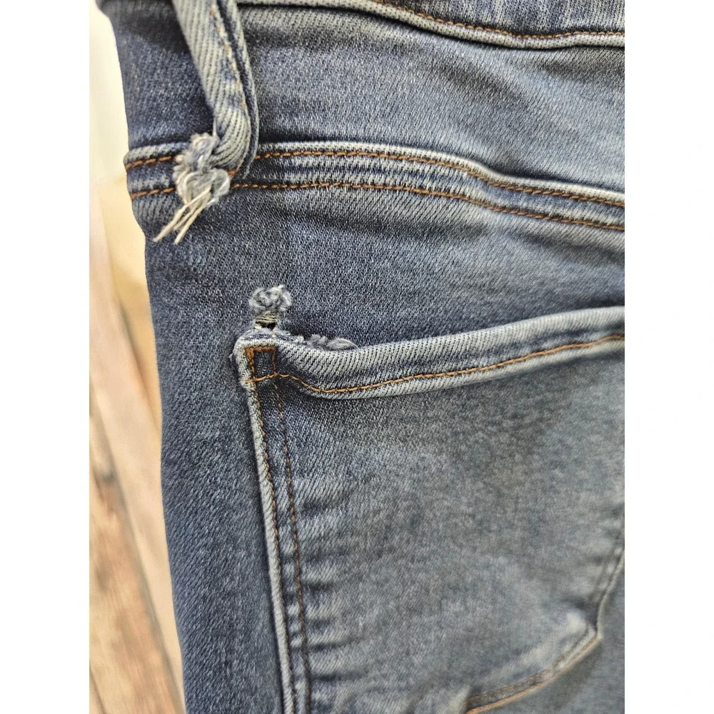 Kut from the Kloth Charlize Fab Ab Cigarette Leg High Rise Jeans Blue Size 8 EUC